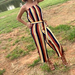 Striped Jumpsuit